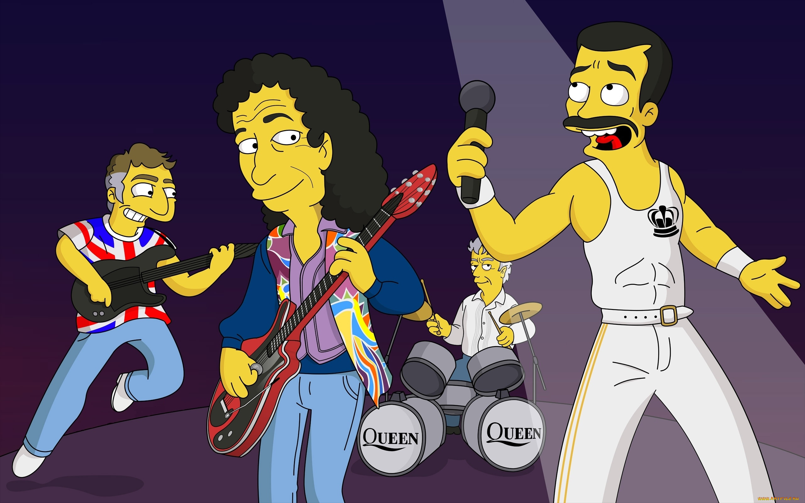 , the, simpsons, freddie, mercury, queen, , , , 